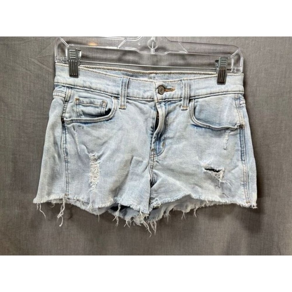 Old Navy Boyfriend Shorts Womens Small Blue Cutoff Distressed Pocketed Ladies.